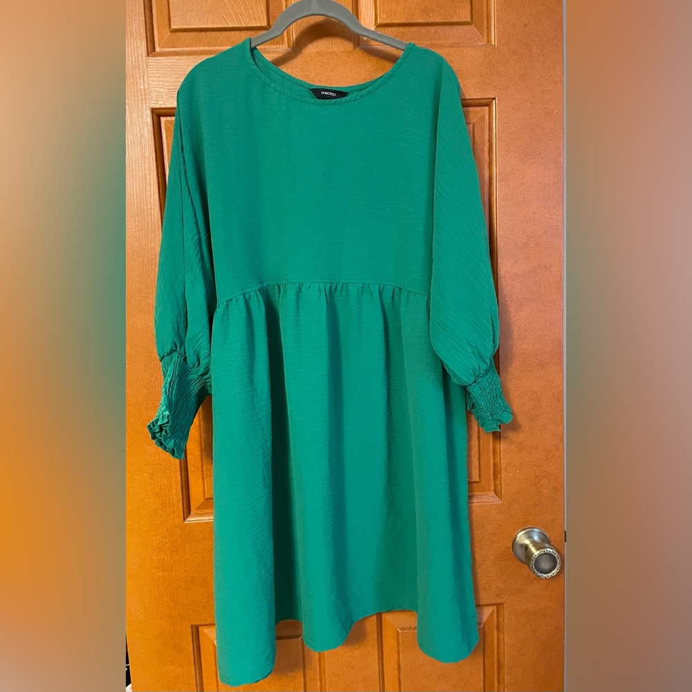 Bright Green Babydoll Dokotoo Dress